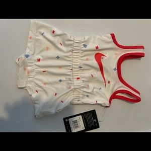 Nike Baby 3M onesie. Teal green.